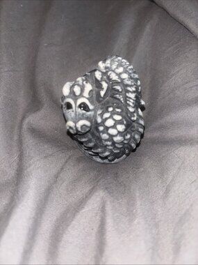Bekka Mt. St. Helen's Handcrafted Volcanic Ash Dragon Trinket Decor Sculpture